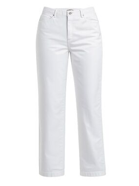 Lee White High-Rise Cropped Straight Leg Pants - Size 14M